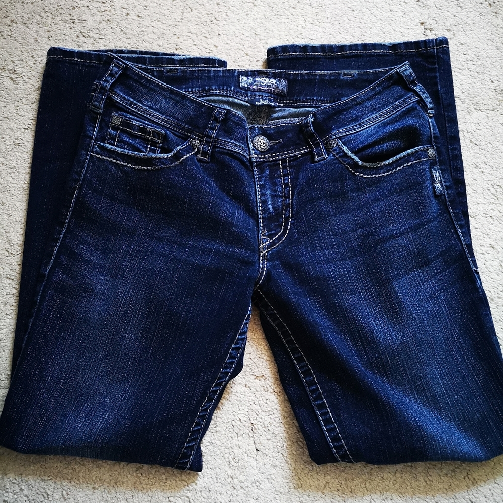 Suki Silver Slim Boot Jeans
